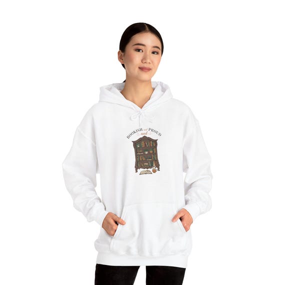 Reading Renaissance Book Nook Library Illustration Hoodie | Bookish Pride