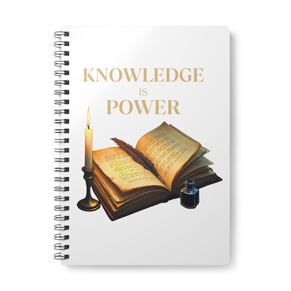 Knowledge Is Power Notebook Wirobound Softcover