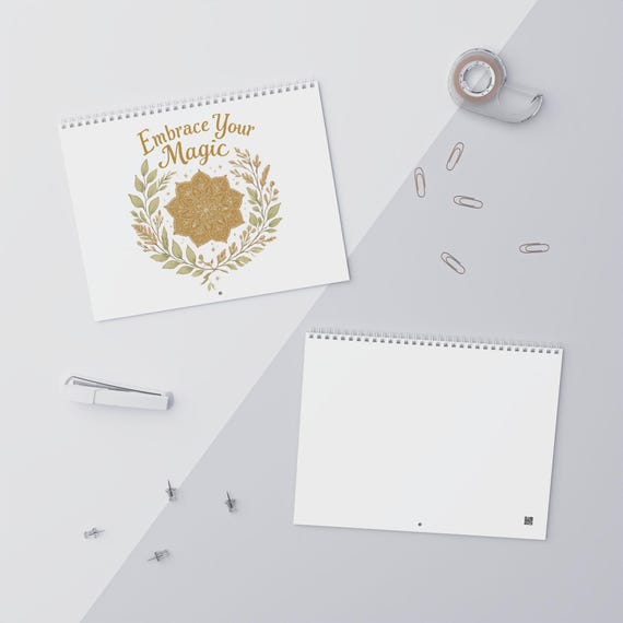 Blank Wall Calendar Minimalist Customizable Monthly Planner