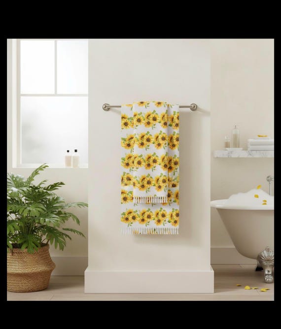 Sunflower Bouquet Boho Beach Cloth-Beach Towel-Boho Foral Decor