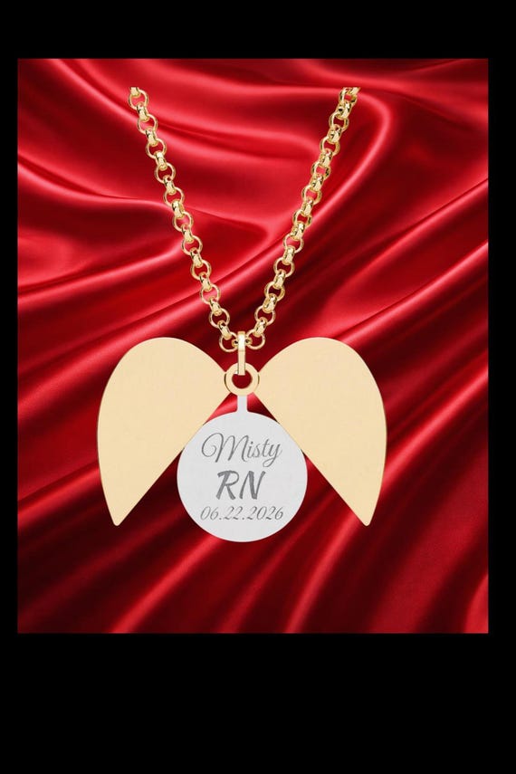 Heart Necklace, 316L Stainless Steel Hidden Engraving Pendant | 18K Gold Option