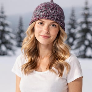 Knitted wool docker hat: Pipka beanie hat.