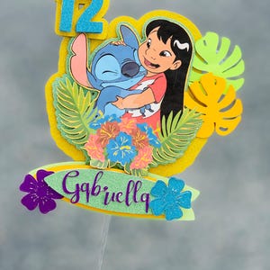 Stitch and lilo cake topper