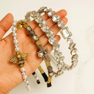 Exquisite Pearl and Rhinestone Headband, Sparkle on Your Wedding Day