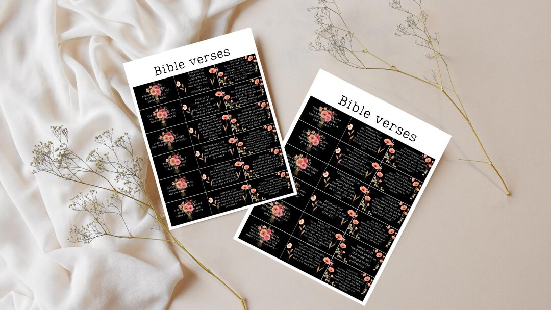 Printable Bible Verse Cards | Scripture Cards for Memorization & Gifts ...