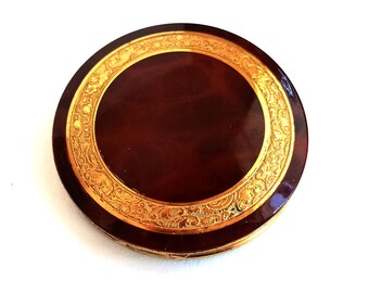 Vintage Colibri Powder Compact Case 7 cm Makeup Compact Vanity Accessory Collectible Cosmetic Case