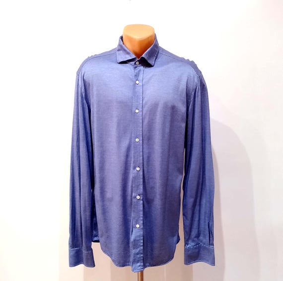 Ralph Lauren Purple Label, Ralph Lauren Purple Label Shirt Tailored Fit Made in Italy Mens Vintage Dress Shirt 16.5