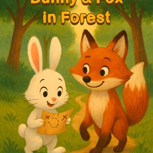 Couverture de livre fantaisiste pour enfants - Modèle modifiable PSD