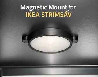 Supporto magnetico per luci LED IKEA STRIMSÄV – Supporto per illuminazione per vetrine e mensole riposizionabile, senza fori