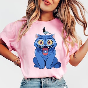 Kpop Demon Hunters Tiger Comfort T Shirt, Demon Hunter Tiger Tee, Kpop Huntrix Pin Shirt, Jinu Manga Gift, Saja Girls Fan Gift, Kpop Shirt
