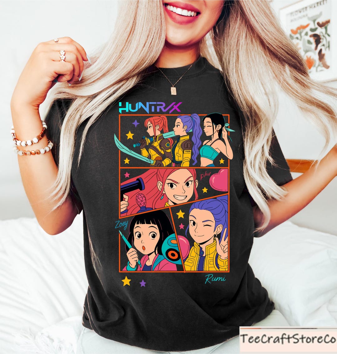 Buy Huntrix Girls Shirt, Kpop Demon Hunters T-shirt, Huntrix Shirt ...