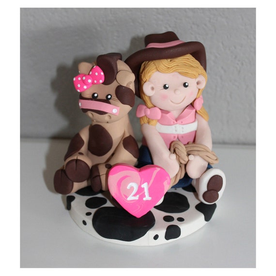 Items similar to Custom Two Figure Cake Topper for Birthday or Baby