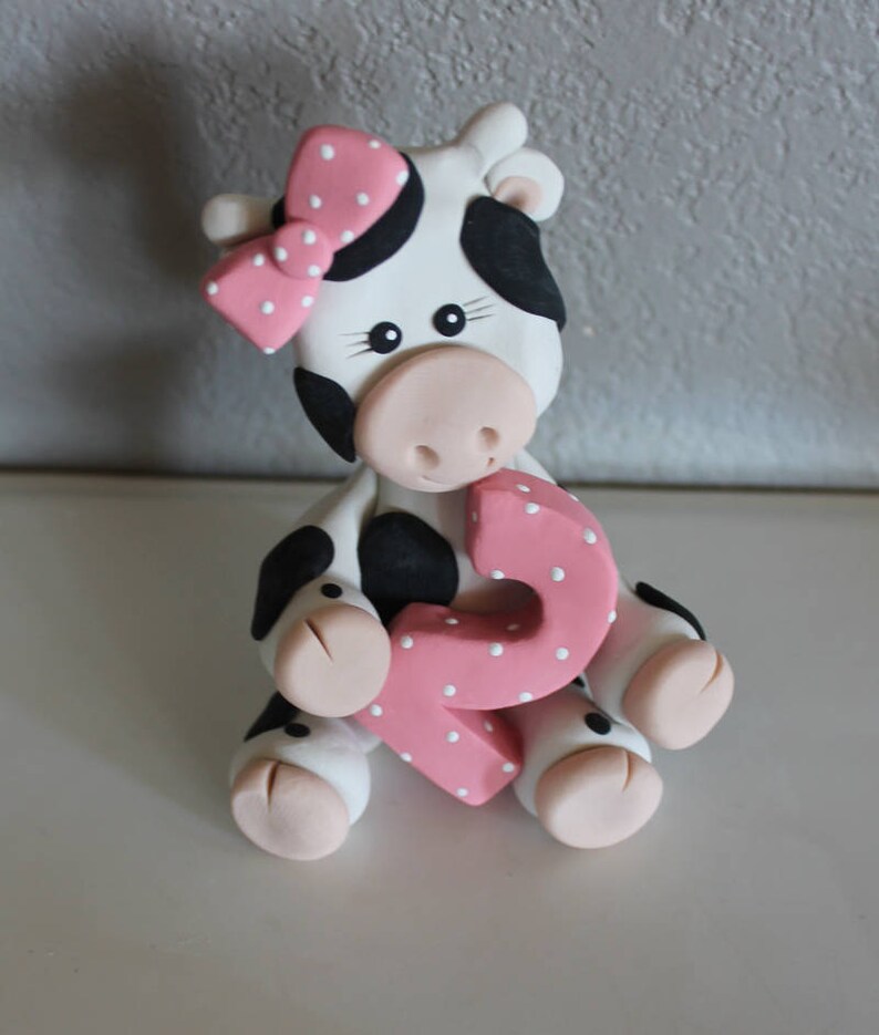 Custom Cow Cake Topper for Birthday or Baby Shower Etsy