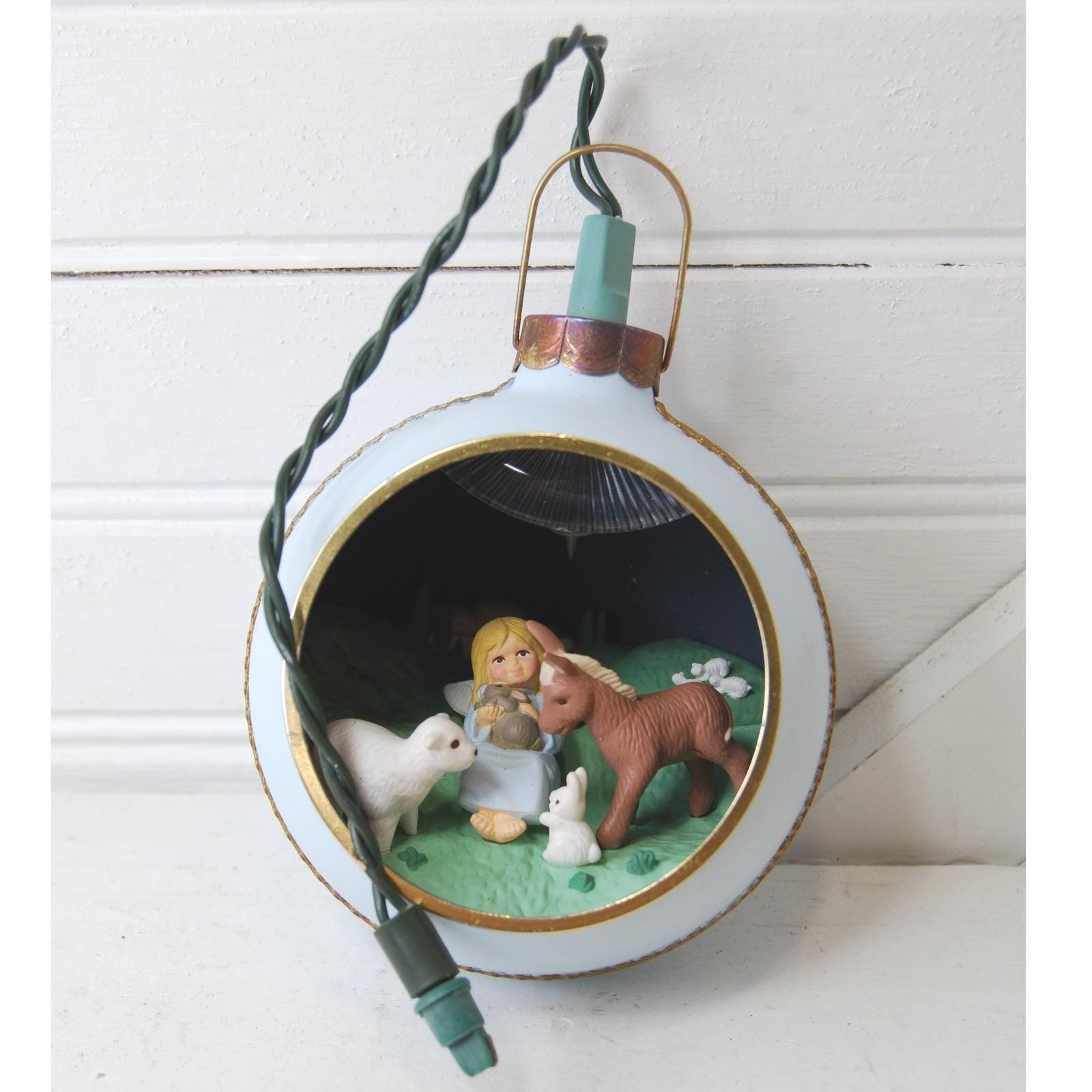 Ornement De Noël Vintage Hallmark 1989 - Balançoire Cool, Métal Noir, Style Américain
