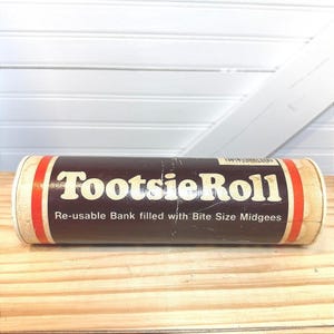 Vintage piggy bank Tootsie Roll Decor Coin-Bank Collectible Candy