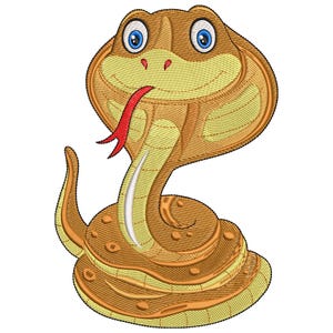 Snake Machine Embroidery Design, Snake Embroidery Designs, Snake Embroidery Files, 5 sizes, Instant download