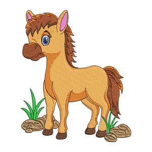 Horse Machine Embroidery Design, Horse Embroidery Designs, Horse Embroidery Files, 5 sizes, Instant download