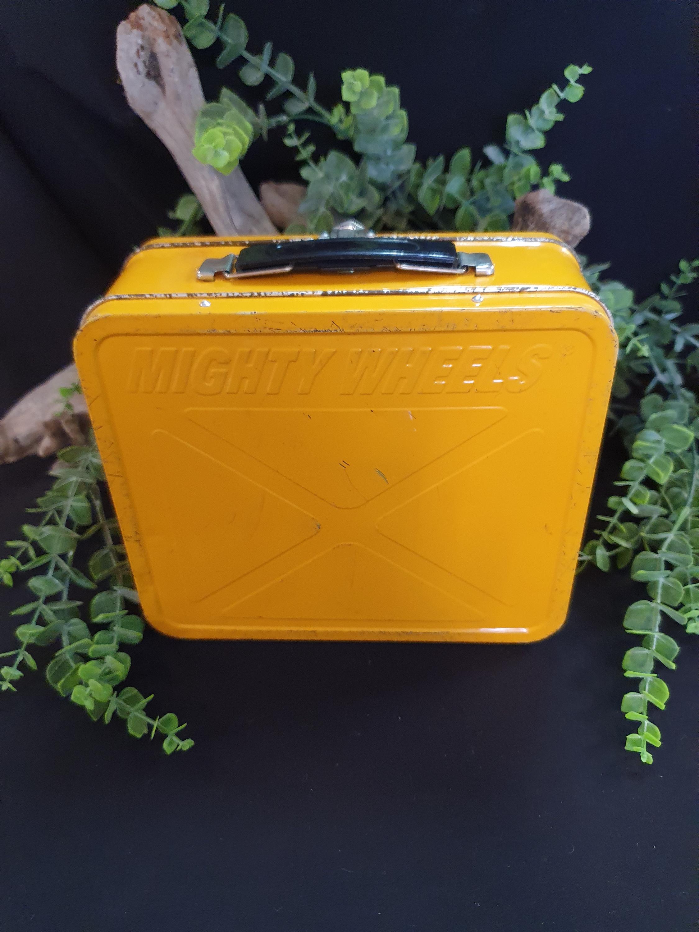 1990s Yellow Metal Mighty Wheels Lunchbox - Etsy
