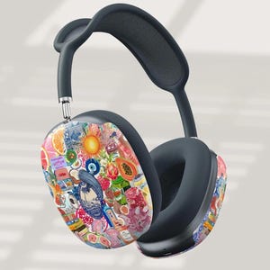 Airpod Max Cover Preppy Summer Collage Airpod Max Case Scrapbook Junk Case Airpods Max Cover Retro Fruit Aesthetic Airpod Case Cute