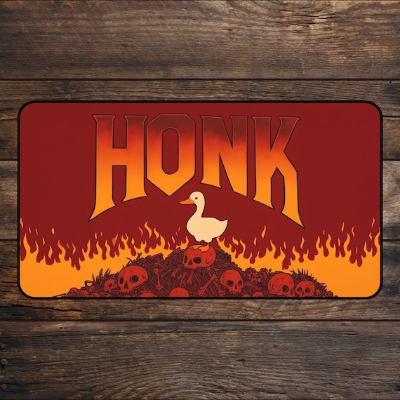 MTG Playmat Honk Goose TCG Playmat Funny Meme MTG Accessories One Silly Goose Desk Mat Custom Playmat Mousepad DnD mtg Token Playmate, FaB