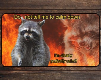 Meme Raccoon MTG Playmat : tapis de bureau TCG pour jeux de cartes