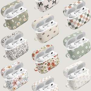 AirPod Case Airpods 4 Case Bow Airpod Pro Case Pressed flower art Airpod 4 Case Airpods Pro Case Airpod Pro 2 Case Checkered Airpods Cases