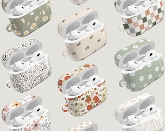 AirPod-hoesje Airpods 4-hoesje Bow Airpod Pro-hoesje geperste bloemkunst Airpod 4-hoesje Airpods Pro-hoesje Airpod Pro 2-hoesje geruite Airpods-hoesjes