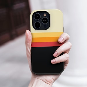 Retro Stripes Phone Case 70s Style Tough Cover Vintage Aesthetic for iPhone 17 16 Pro Max MagSafe & Samsung S25, S24, Pixel 9, 8 image 6