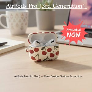 Funda personalizada con monograma para AirPod Pro, nombre inicial, funda para AirPods 4, líneas retro personalizadas y rayas AirPods Pro Gen 3