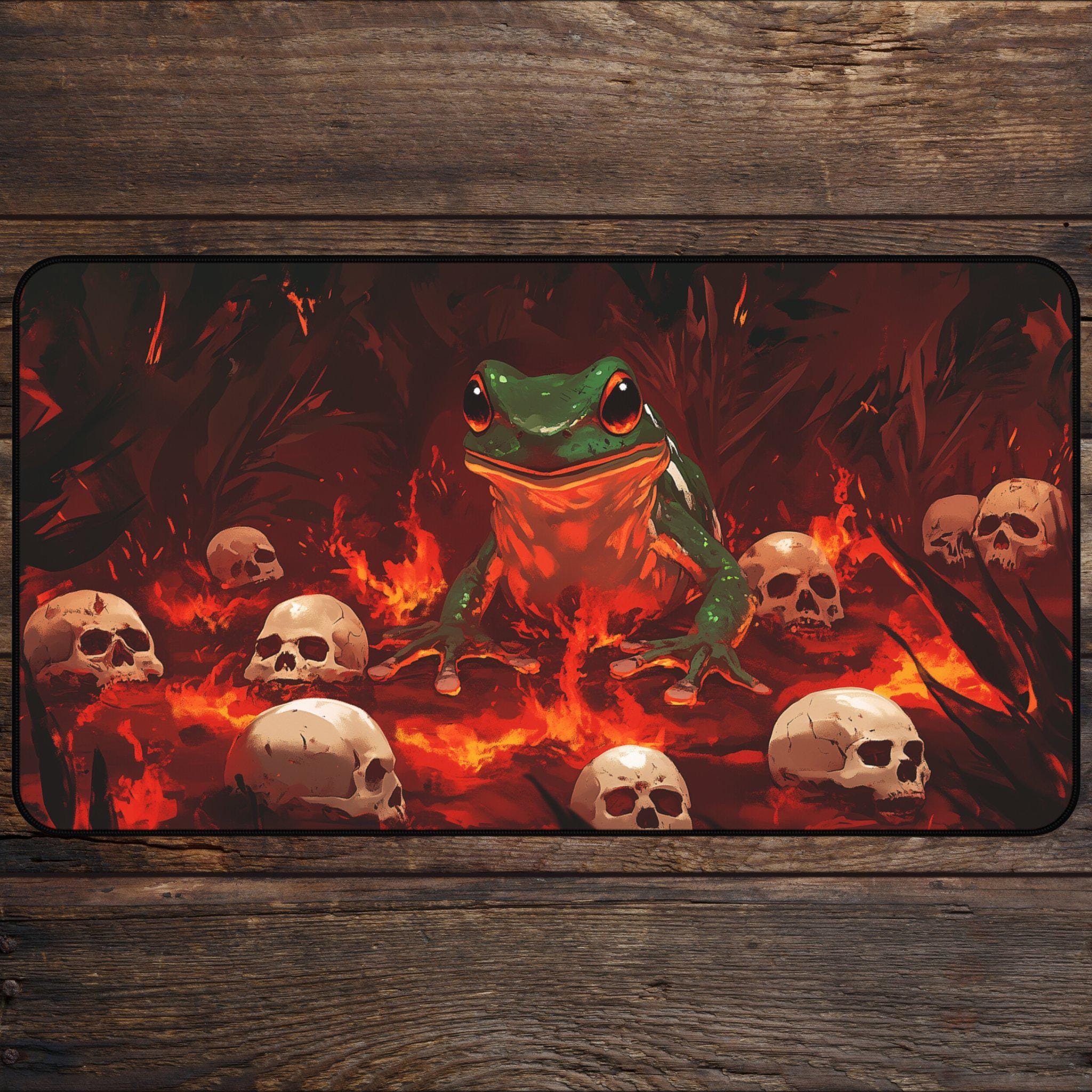 Dark Frog MTG Playmat: Cottagecore Anime Desk Mat - Etsy