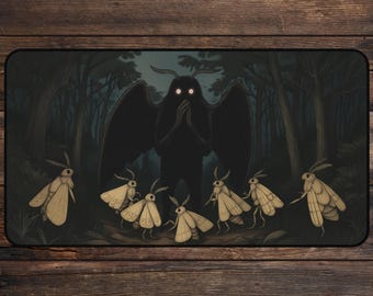 Krabbeldecke für MTG Fans Midnight Cryptid Gathering Weirdcore Schreibtischunterlage für MTG Fans