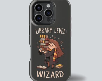 Bookish Wizard Handyhülle: Zauberhaftes Mädchen