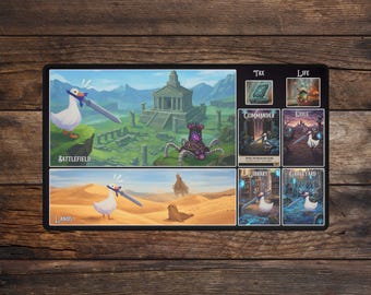 MTG Playmat Goose Commander TCG Playmate With Zones • Meme Mousepad & Deskmat