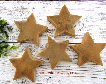 Chunky Wood Star, Patriotic Decor, Tiered Tray Star, Americana, July 4th Decorations, Neutral Decor, Rustic Home Decor