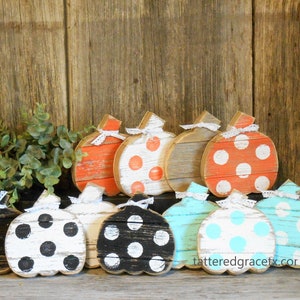 Wood Pumpkin Shelf Sitter, Pumpkin Tiered Tray Decor, Rustic Wood Fall Tabletop Pumpkin, Halloween Decoration, Sold Individually