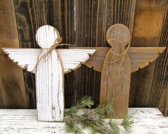 Rustic Angel, Hanging Angel, Rustic Christmas Decor, Handmade Gift, Angel Decor, Holiday Decorations,  Sold Individually, A201