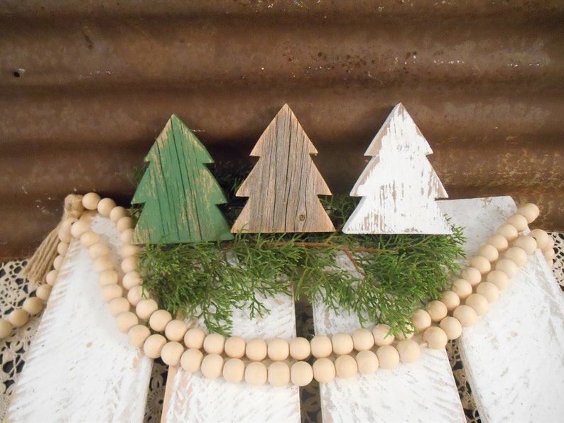 Wood Christmas Tree Bowl Fillers Rustic Christmas Tree Etsy