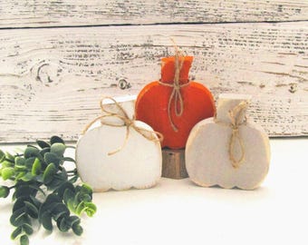 Rustic Wood Pumpkin, Fall Decor, Tiered Tray Pumpkin, Fall Bowl Filler, Wooden Pumpkins, Farmhouse Decor