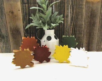 Wooden Leaves ,  Bowl Filler, Fall Tiered Tray Decor, Thanksgiving Decorations, Fall Wood Leaf, Sold Individually or in Sets