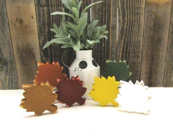 Wooden Leaves ,  Bowl Filler, Fall Tiered Tray Decor, Thanksgiving Decorations, Fall Wood Leaf, Sold Individually or in Sets