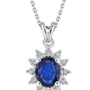 beautiful sapphire necklace