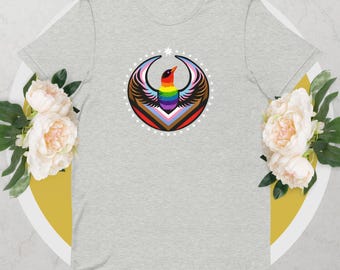 LGBTQ Pride Bird Graphic Tee, Queer Activist Apparel