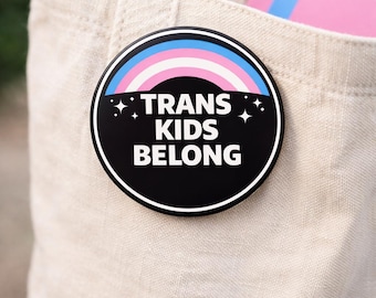 Protect Trans Kids Button Set | LGBTQ+ Pride Pins, Activism