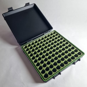 Peptide Vial Storage Box for 100 3ml Peptide Vials - Stealthy Version.