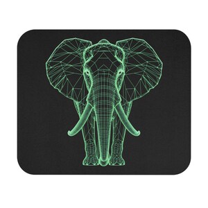 Neon Elephant Mousepad