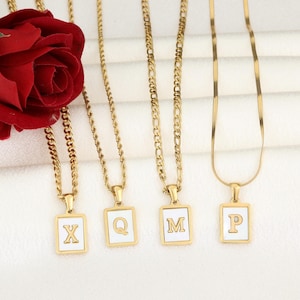 Colgante inicial de oro, colgante personalizado, colgante del alfabeto, regalo personalizado, collar con nombre, collar con letras, collar con nombre personalizado para ella, para él