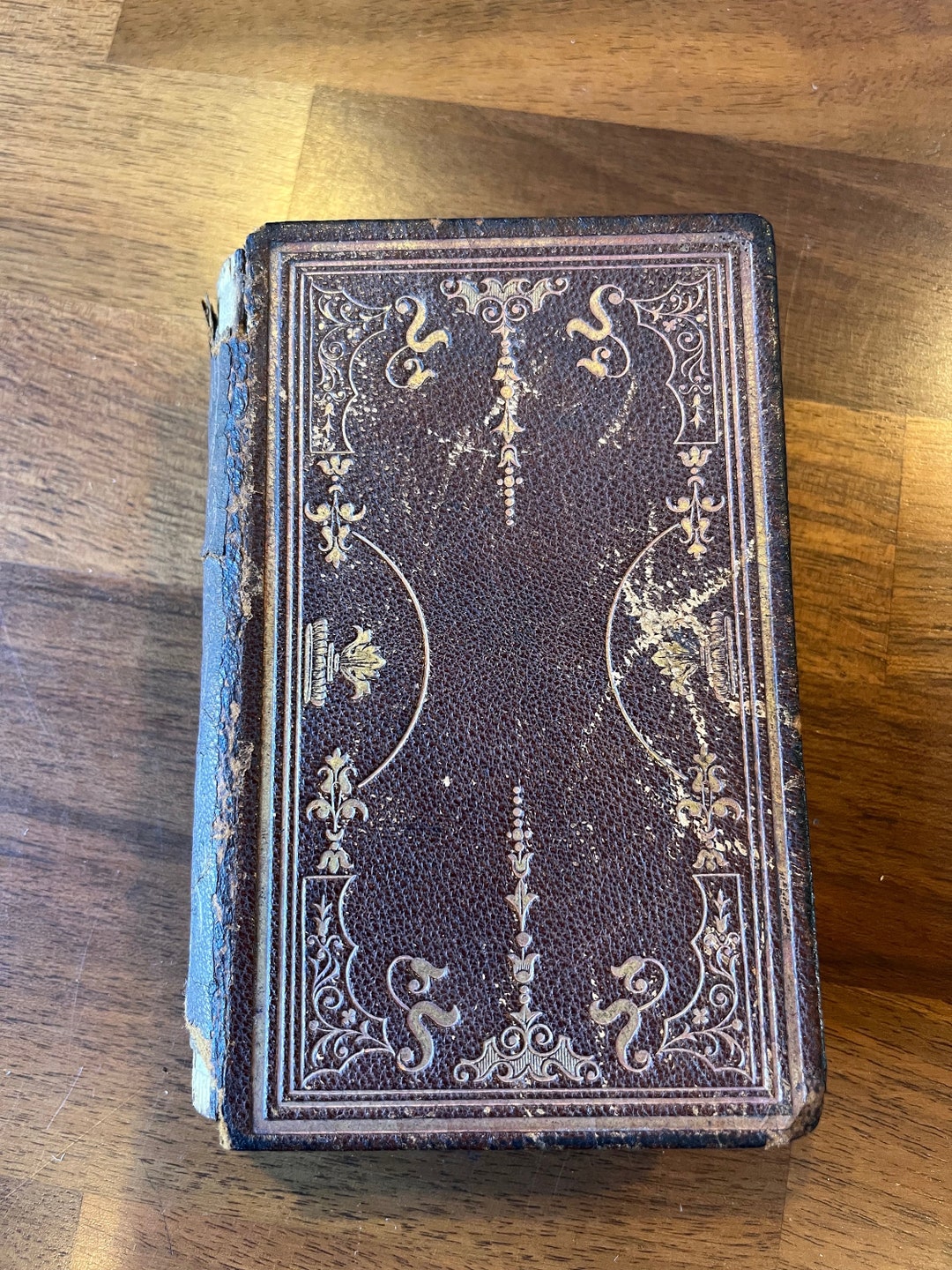 Antique Leather Bound Small Classic Book Walter Scott Rokeby A Poem ...