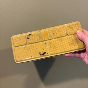 Vintage Art Supplies, Vintage Marabu Metal Pallet, Watercolor Palette, 1960s Art Painting Supplies