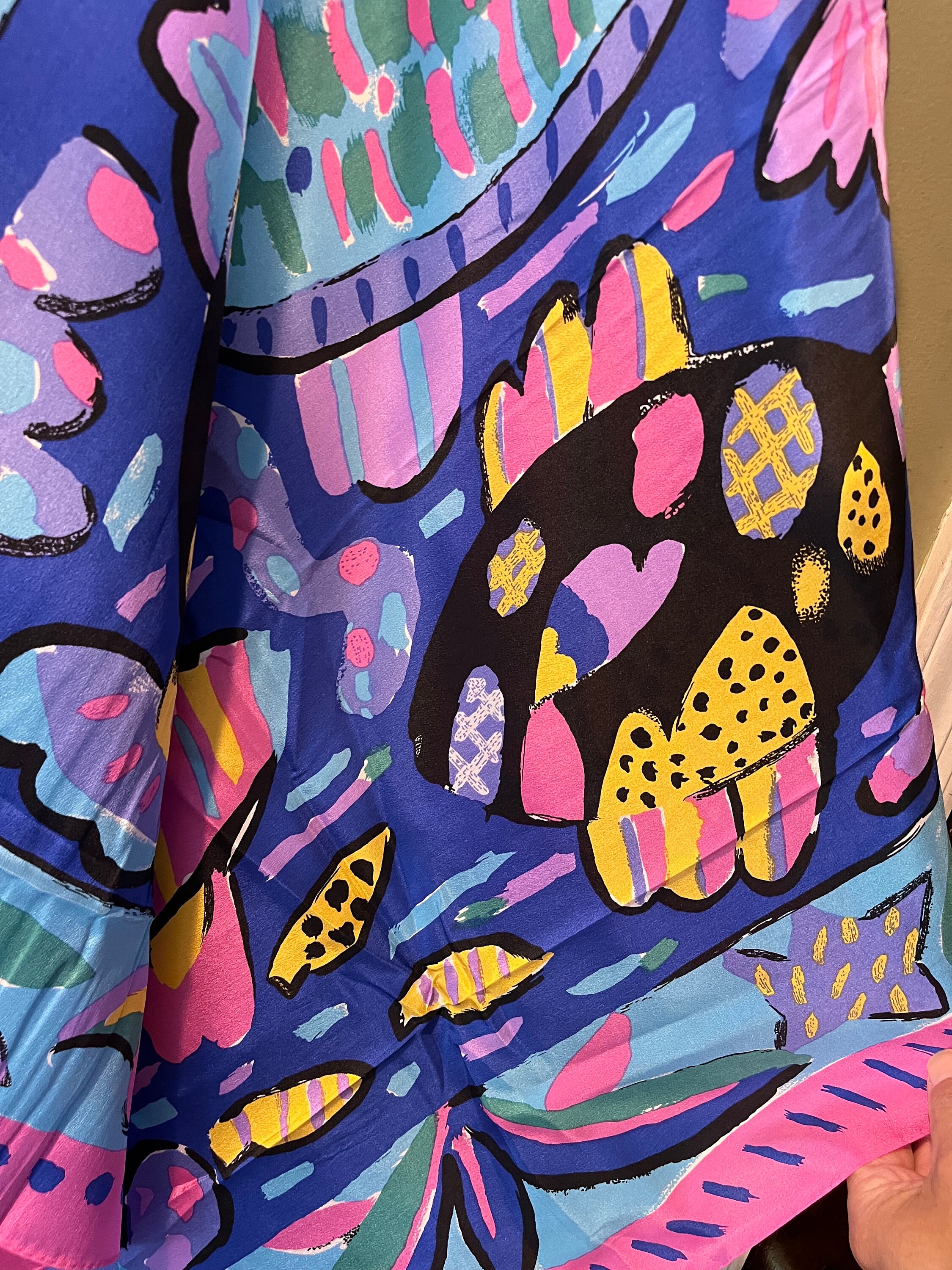 KEN DONE Vintage Australis Flower print Scarf/Bandana