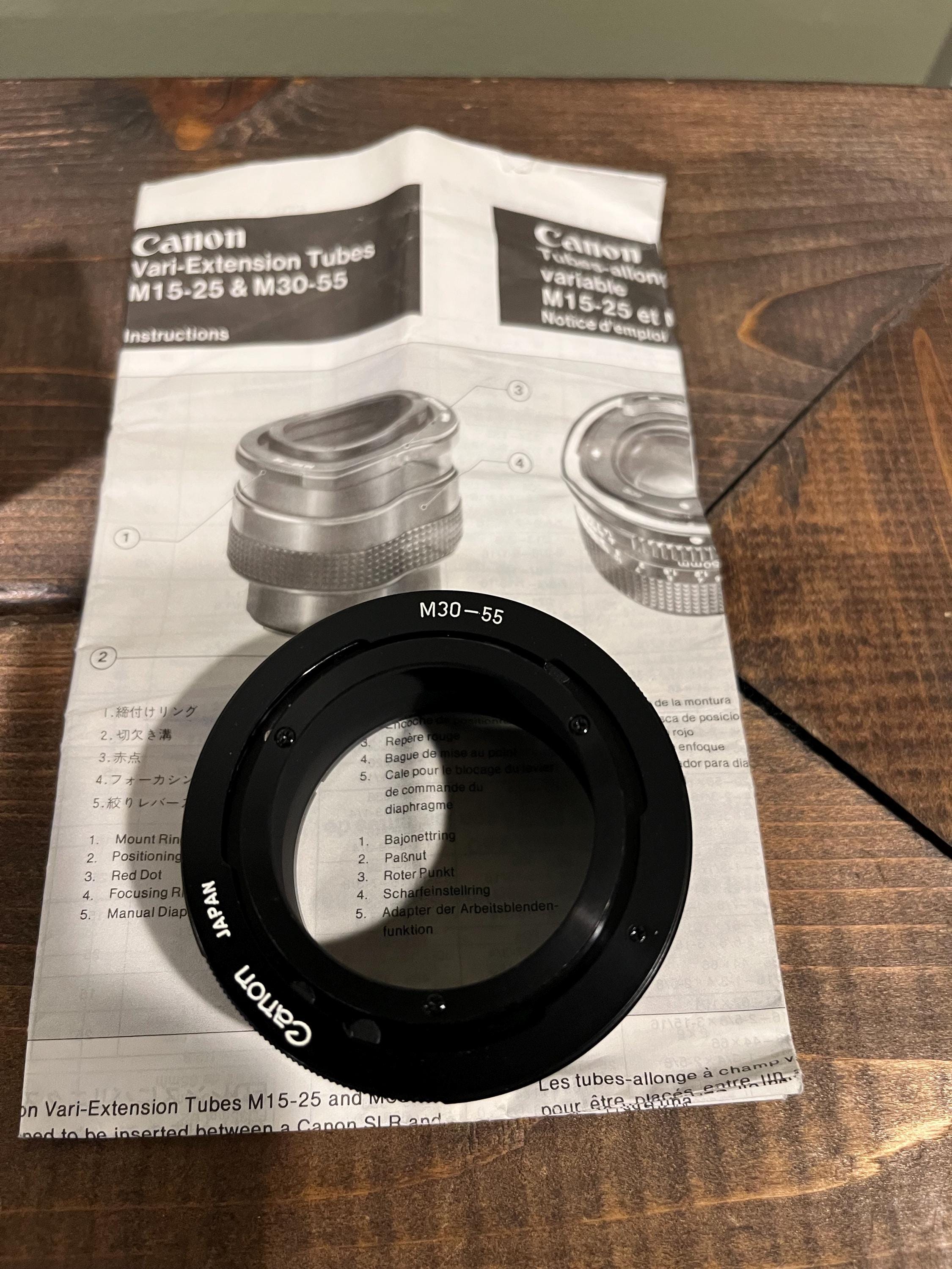 Canon Vari-extension Tube M30-55 Vinatge Photography Camera Canon Vari-extension Tube M30-55 Vinatge Photography Camera